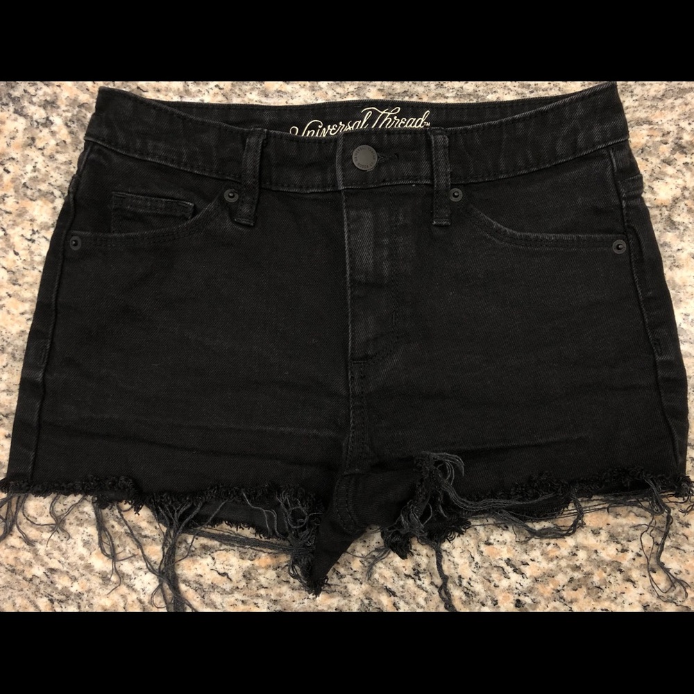 Universal Thread Black Denim Shorts